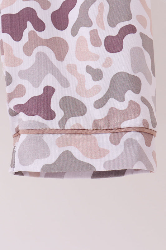 Camouflage bamboo pajama set