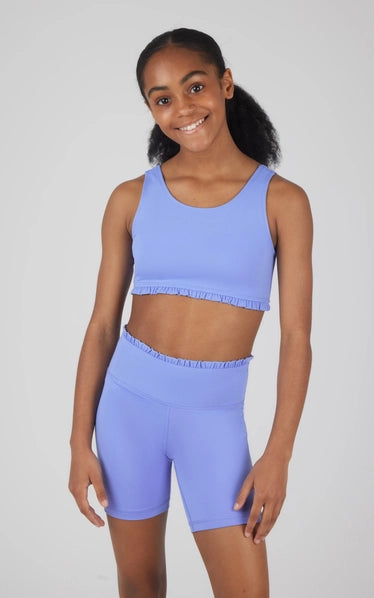 **Pre-Order** Girls Lux Bra and Short with Ruffle 2 piece set
