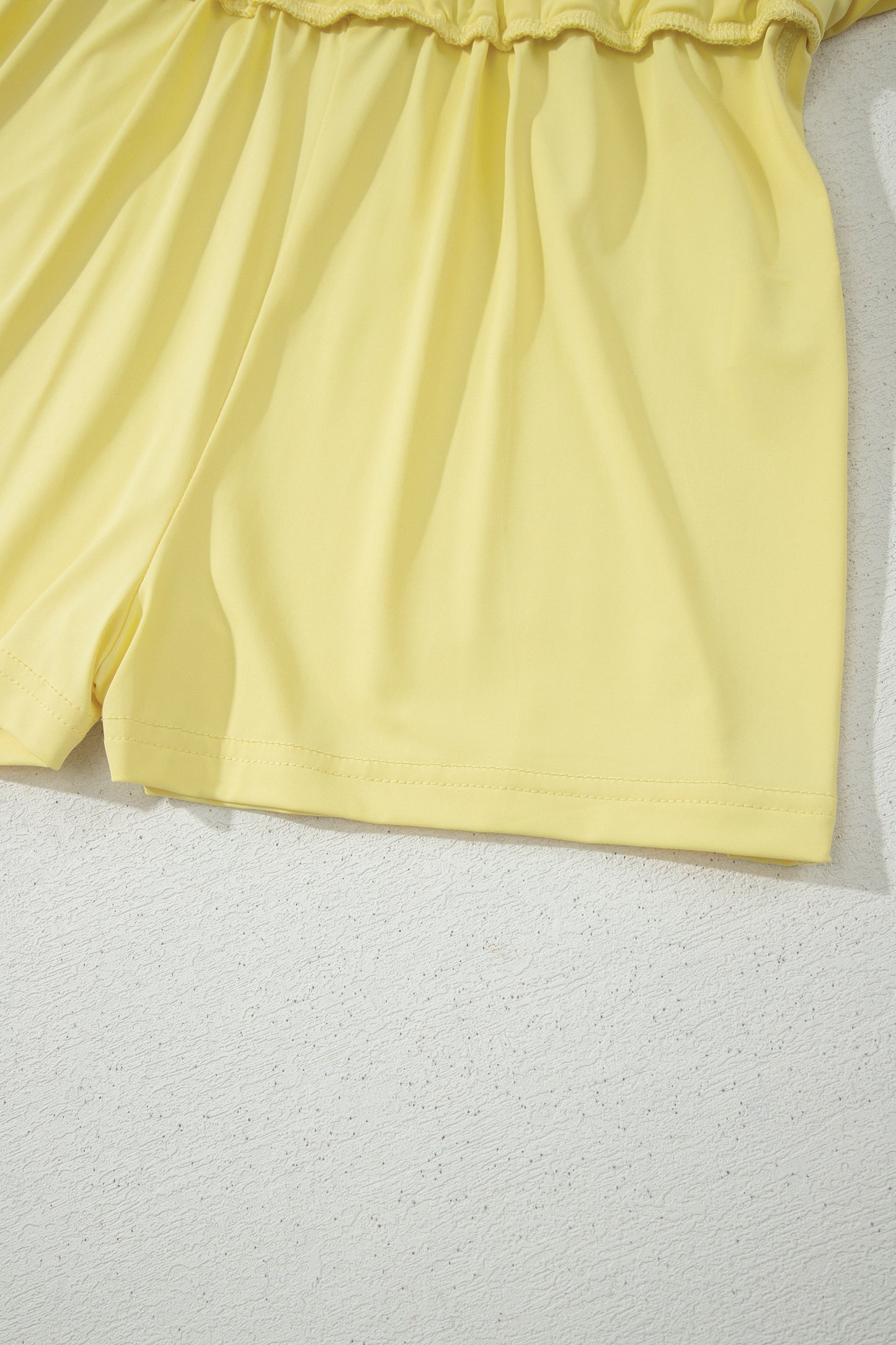Black Drawstring Elastic Waistband Lined Tennis Skorts