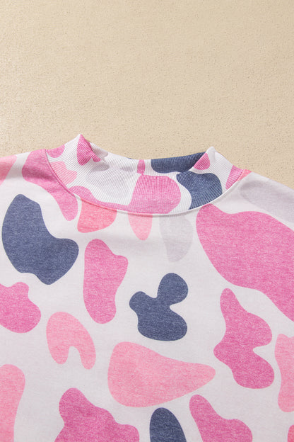 Multicolour Camouflage Western Style Pullover Sweatshirt