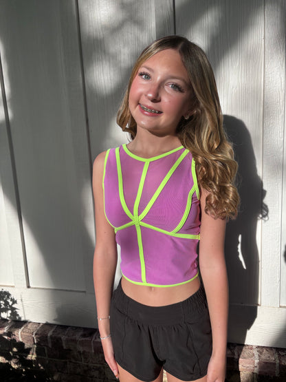 Tiger Friday Mesh Top