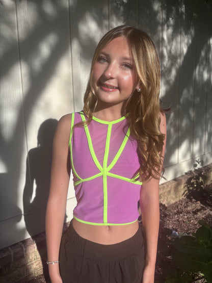 Tiger Friday Mesh Top