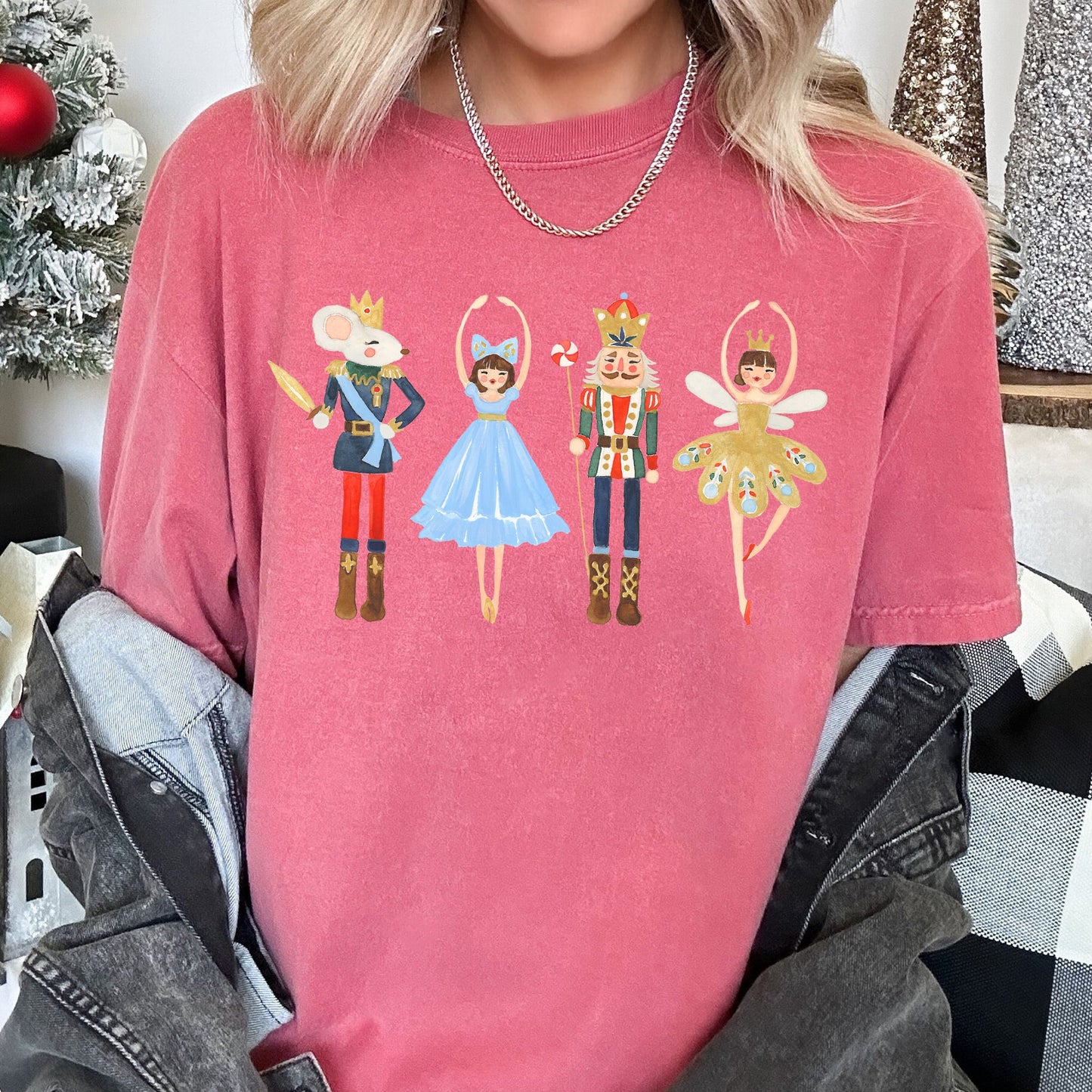Nutcracker Ballet Christmas, Beautiful, Dance, Ballerina, Comfort Colors Tshirt